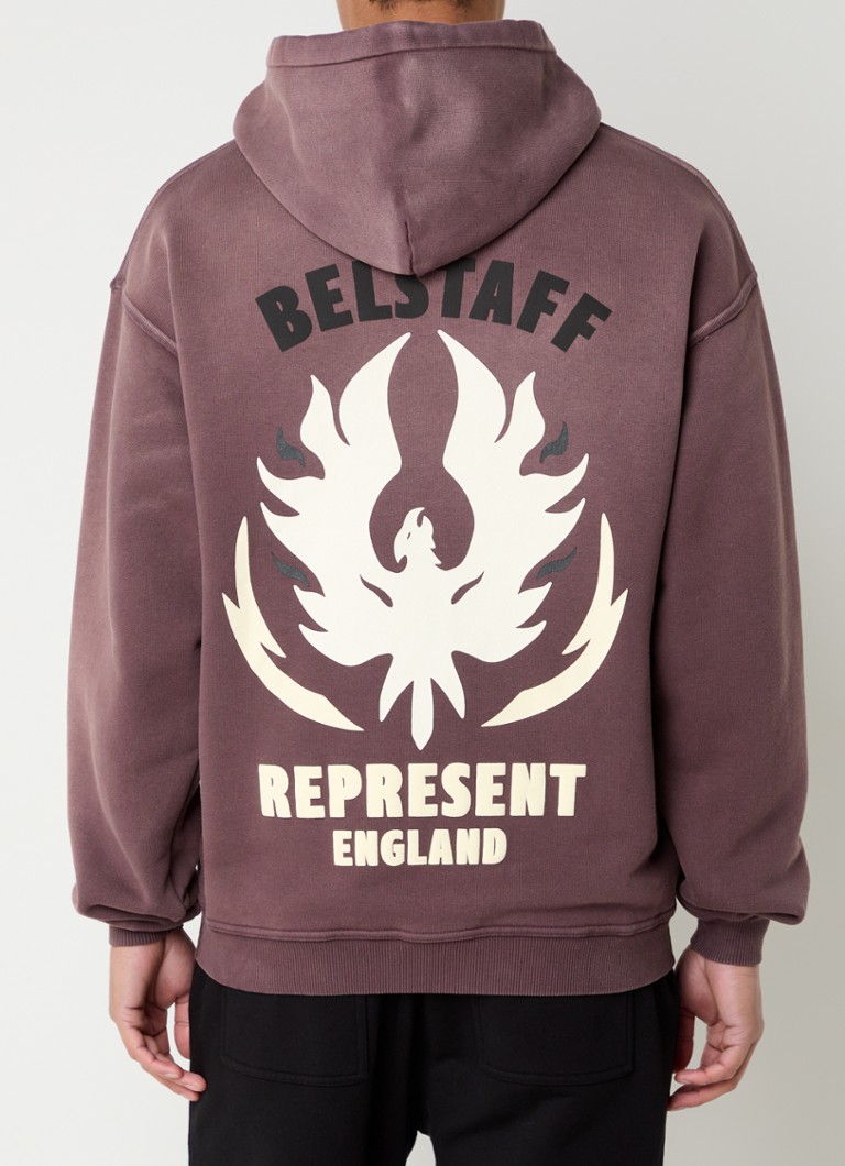 Represent Flame Phoenix -huppari logolla ja takapainatuksella