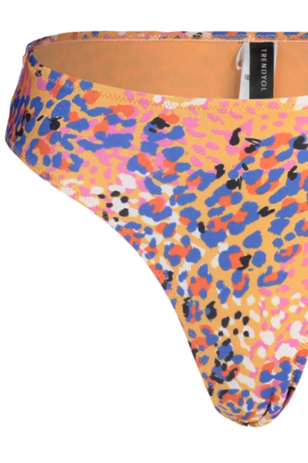 Trendyol Collection  Abstrakt gemusterte Bikinihose mit normalem Beinausschnitt TBESS23BA00152