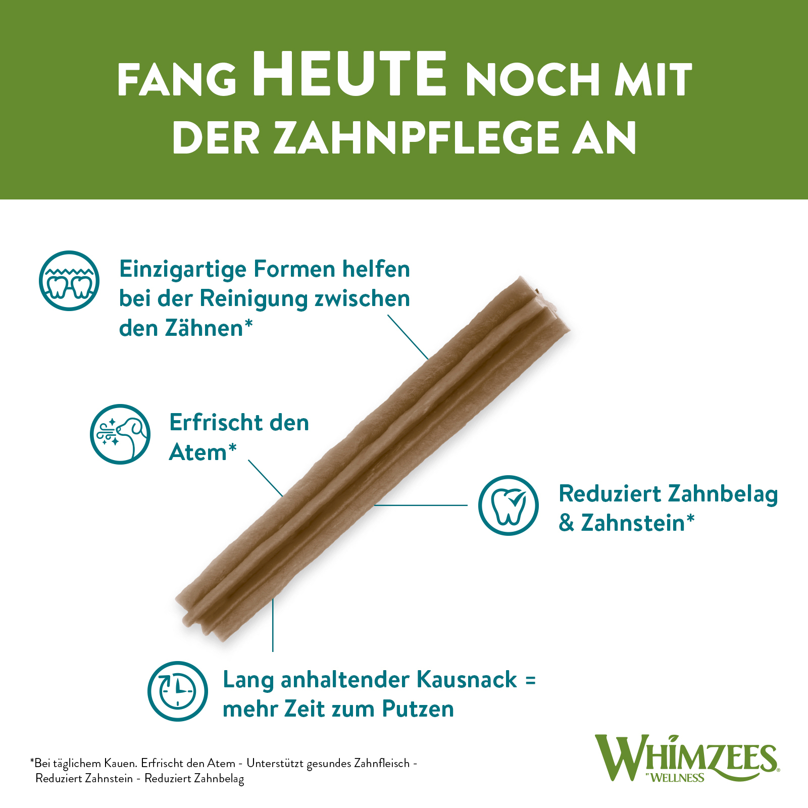 WHIMZEES Snacks WHIMZEES Zahnpflegesnacks Stix 48+8 Stück