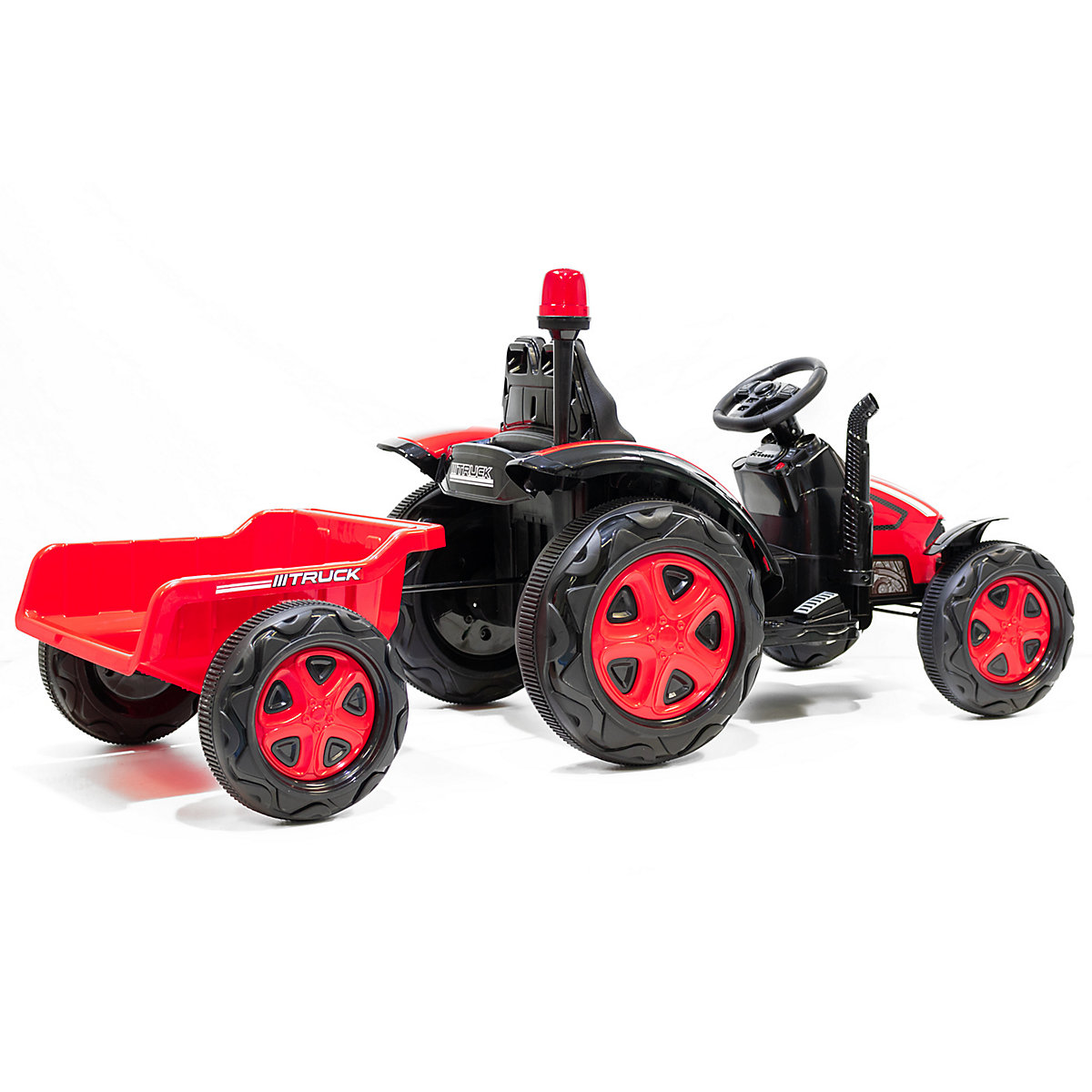Kinder Elektro Traktor 2X30W 12V 7Ah 2.4G RC inkl Anhänger