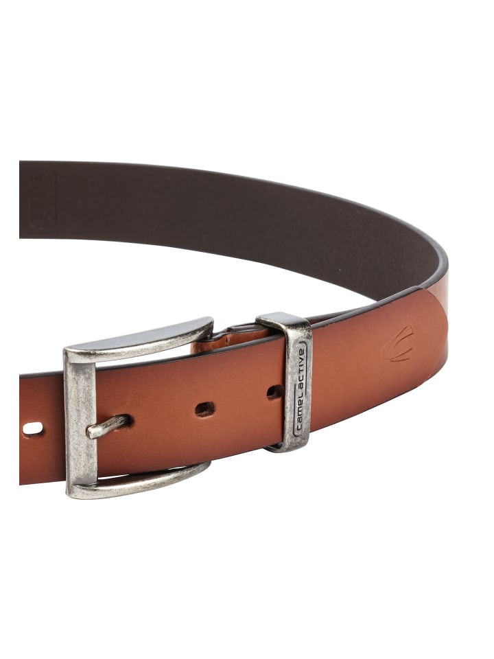Camel Active Gürtel aus hochwertigem Leder in Cognac günstig kaufen