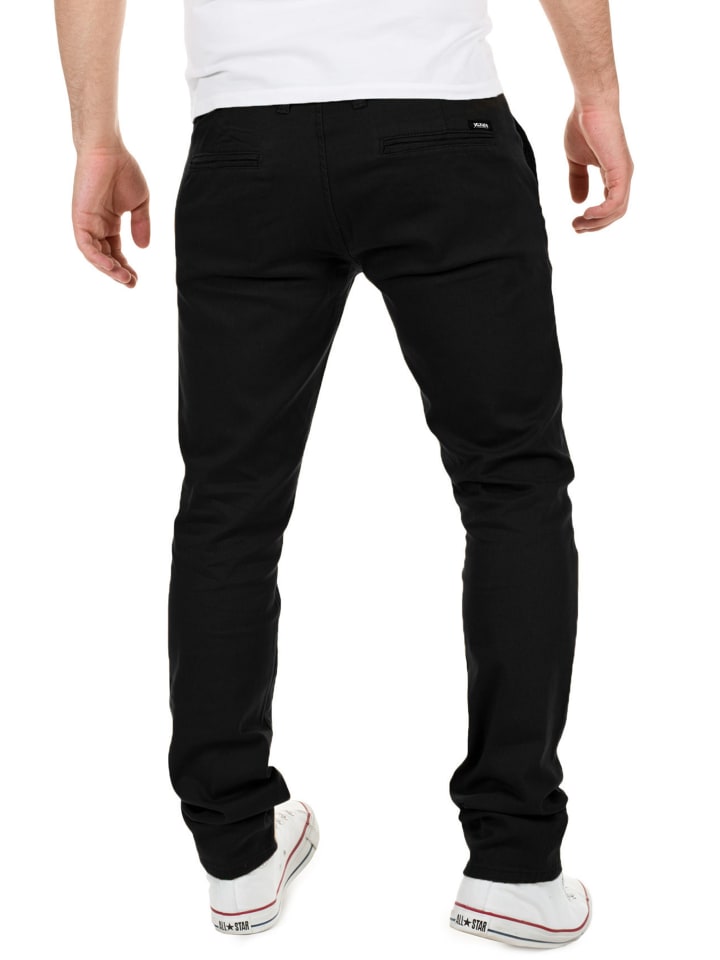 Yazubi Chinohose Dustin in Schwarz günstig kaufen