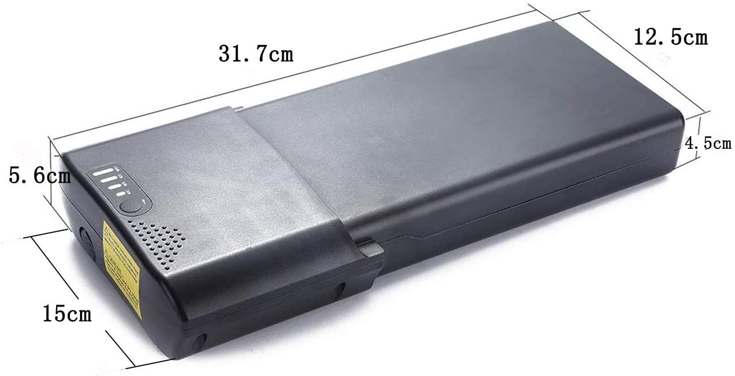 PowerSmart LEB36HS92B.916 E-Bike Akku Pedelec 14Ah für Aldi, ANSMANN, ave, AVE Campus, BBF, Bergsieger, Böttcher, Brinke EBikes, Columbus u.v.m. Li-ion 14000 mAh (36 V)