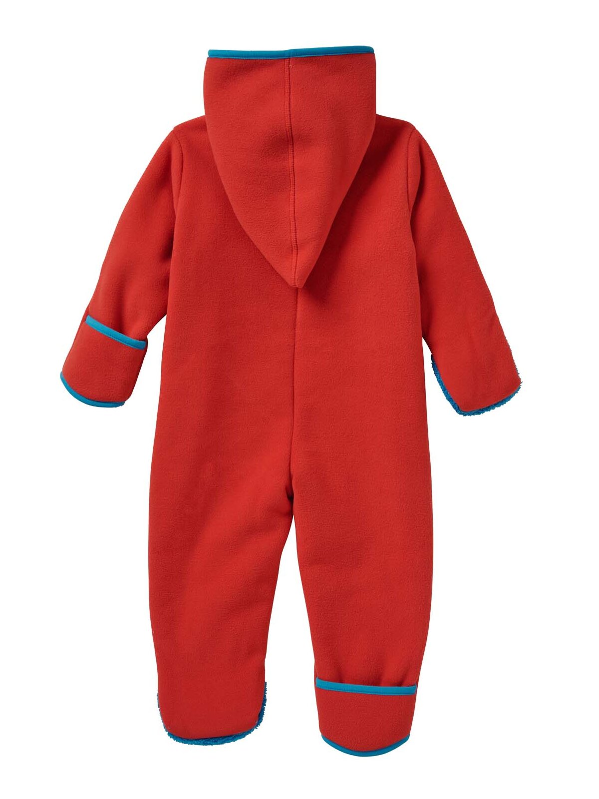 Kuschelfleece Overall, tomatenrot