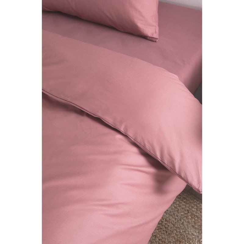 Housse de couette unie en Coton Bio pour lit 1 personne