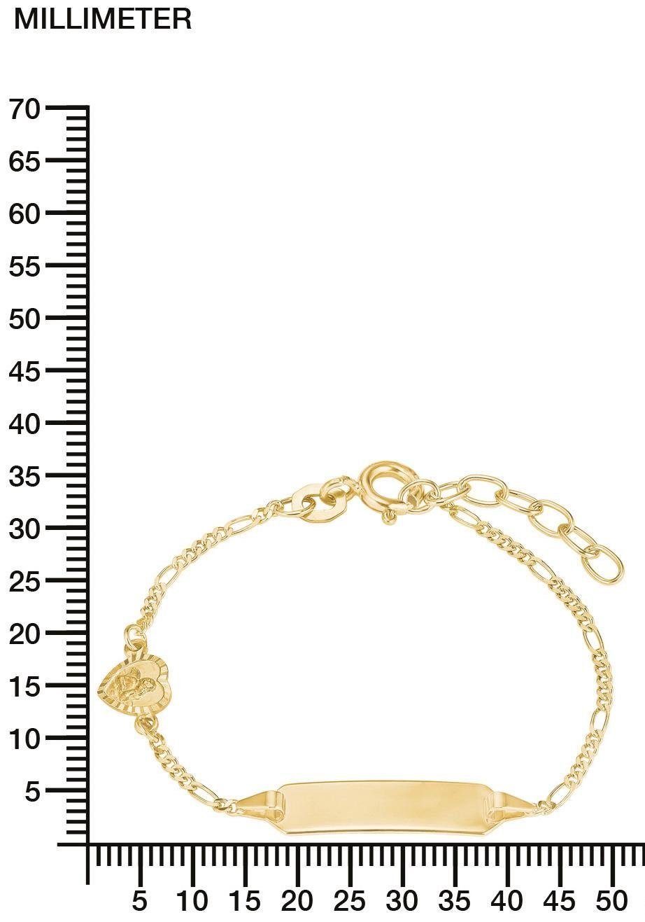 Amor Goldarmband Herz, Schutzengel, 2014329, Made in Germany