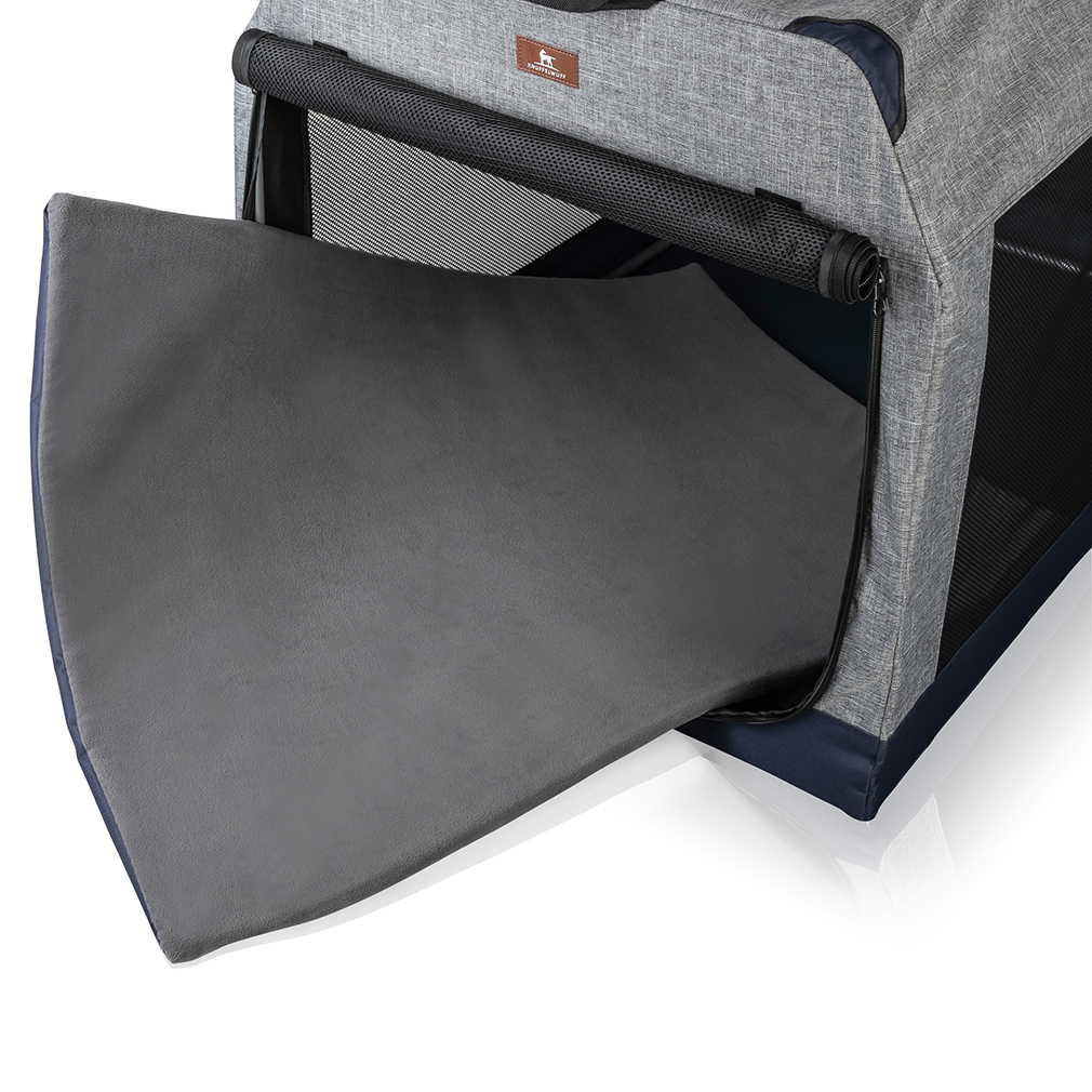 Knuffelwuff Transportboxen & Gitterboxen Knuffelwuff faltbare Hundebox Transportbox Denali mit Aluminiumgestell XXL