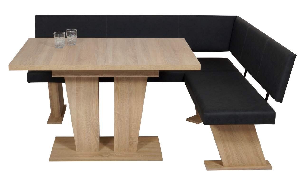 Trendmöbel24 Eckbankgruppe Eckbank Eckbankgruppe Essgruppe VERONA 181 x 150 cm Sonoma Eiche, (4-tlg)
