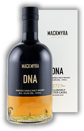 Mackmyra DNA Exklusiv Small Batch Mackmyra DNA Exklusiv Small Batch Exclusive Kleinserie von Mackmyra. 0,7	 Liter - Vol 48,6%