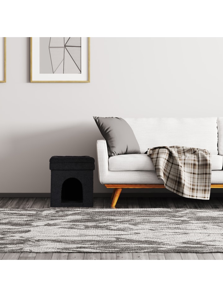 relaxdays Katzenhöhle in Schwarz -  (B)38 x (H)42 x (T)38 cm günstig kaufen onesize