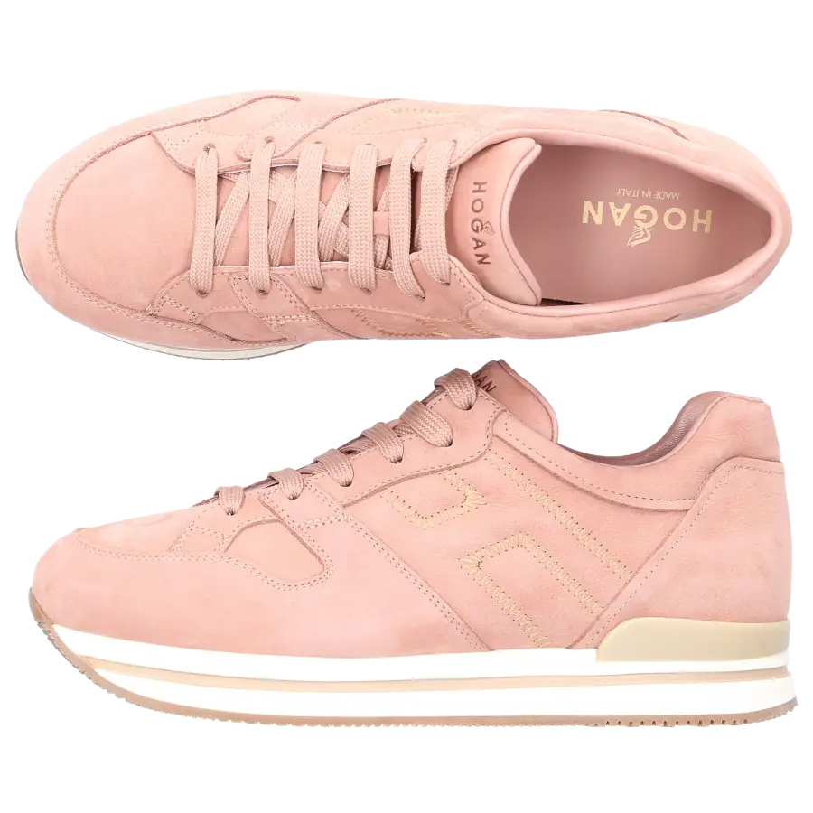 Hogan - Sneaker low H222 Veloursleder - pink