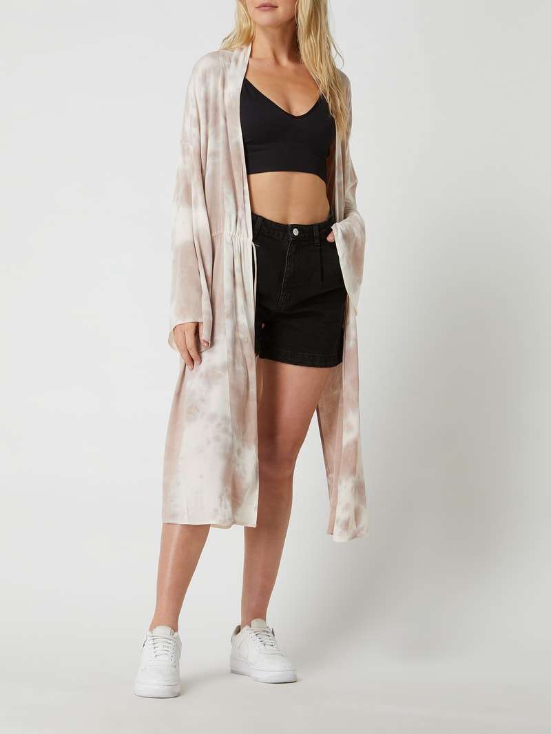Kimono aus Viskose in mauve
