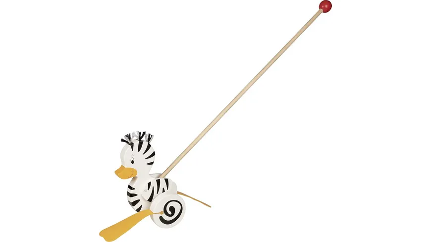 Goki Schiebetier Zebra-Ente  54959