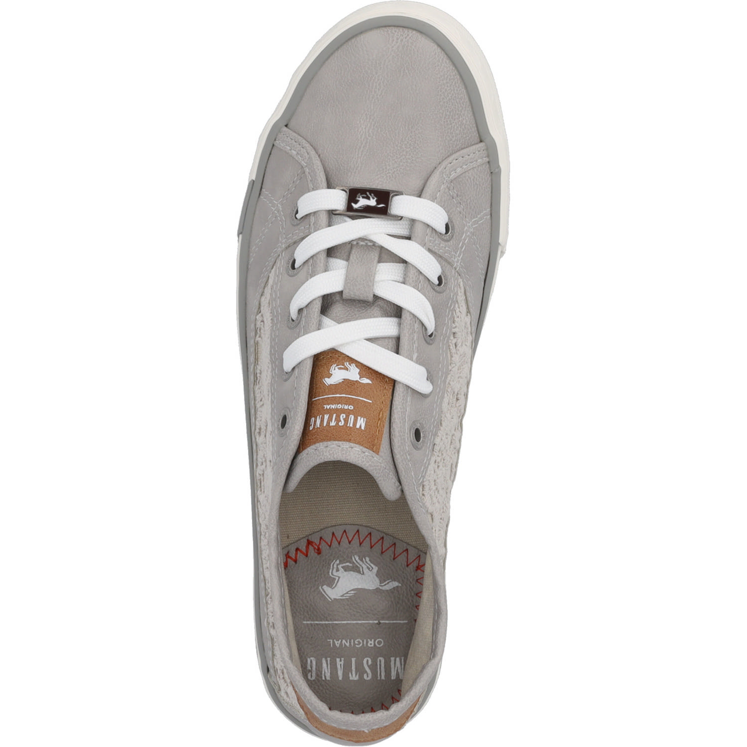 Mustang 1146317, Schnürschuhe, Damen, hellgrau