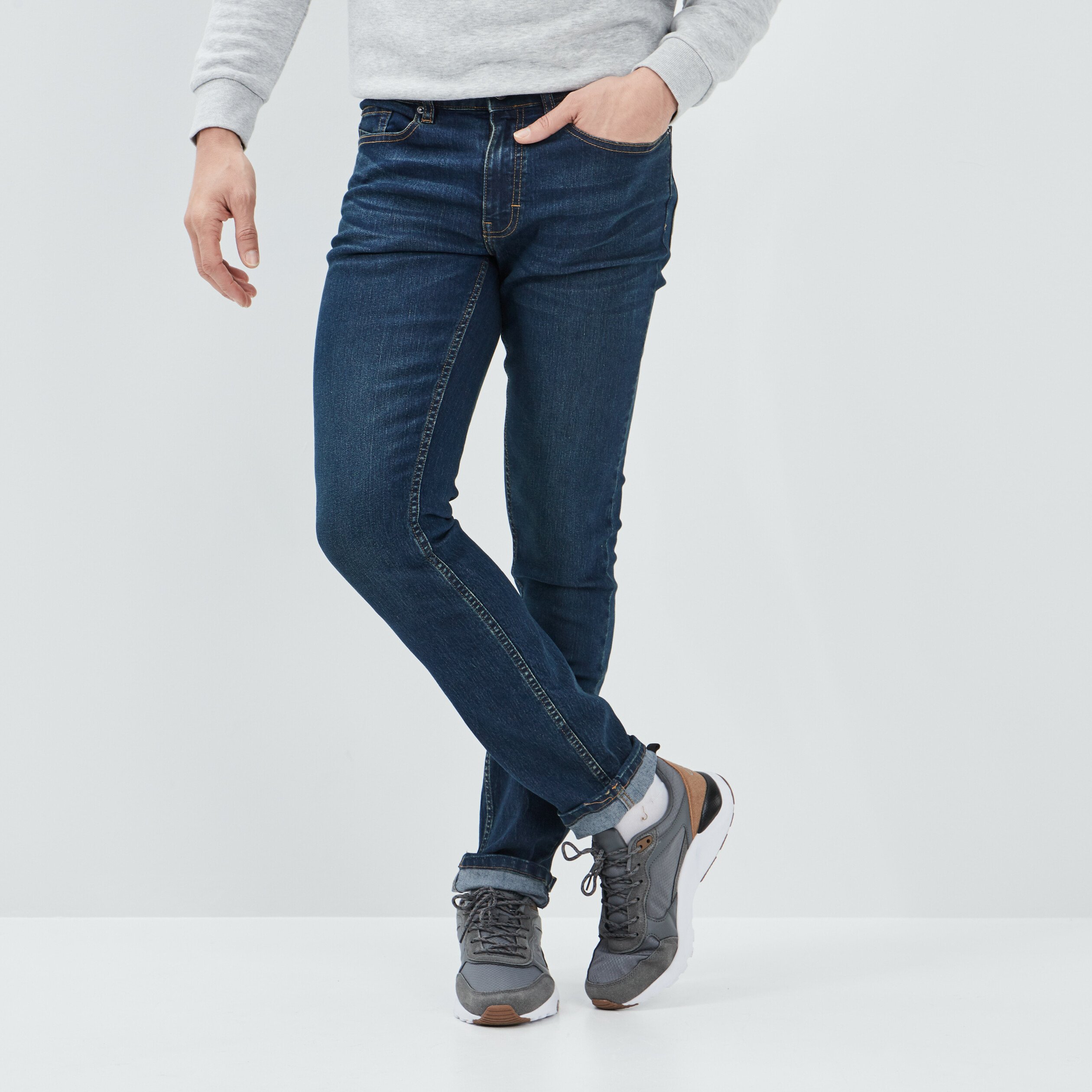 Jeans coupe skinny denim dirty homme | La Halle