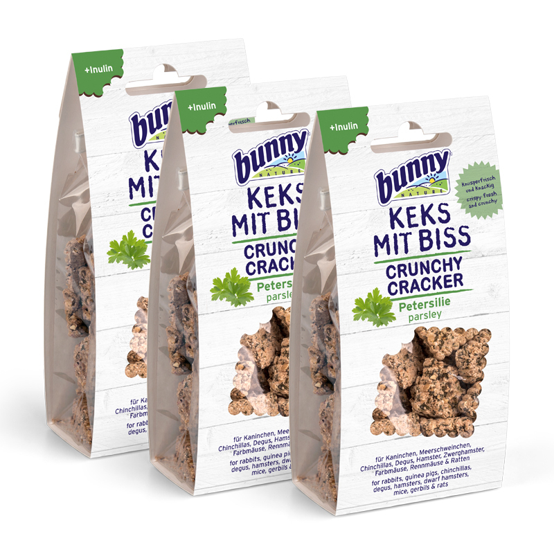 Bunny Snacks Bunny Keks mit Biss Petersilie 50g 3x50 g