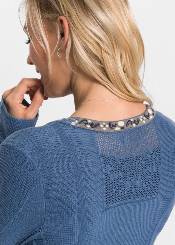 Longstrickjacke