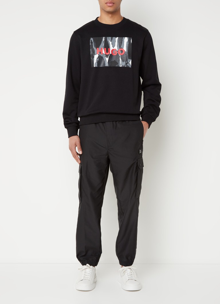 Pantaloni cargo HUGO BOSS Ginto cu logo conic