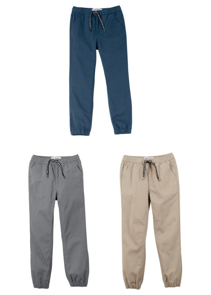 Jungen Hose mit Bündchen (3er Pack)