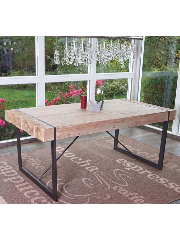 MCW Esszimmertisch A15, Naturfarben 80x160x90cm günstig kaufen onesize