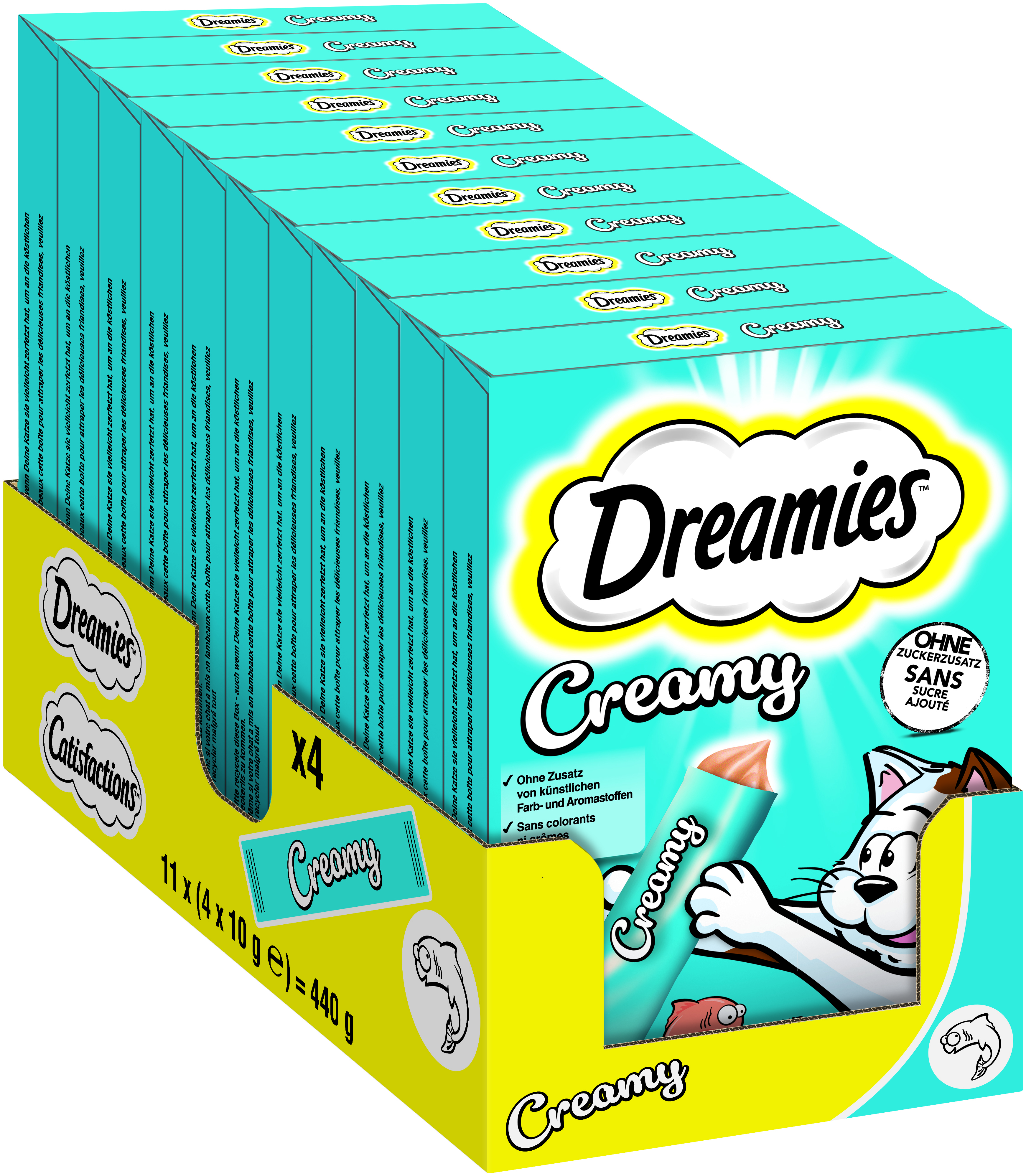 Dreamies Snacks Dreamies Creamy Snack 4x10g Lachs