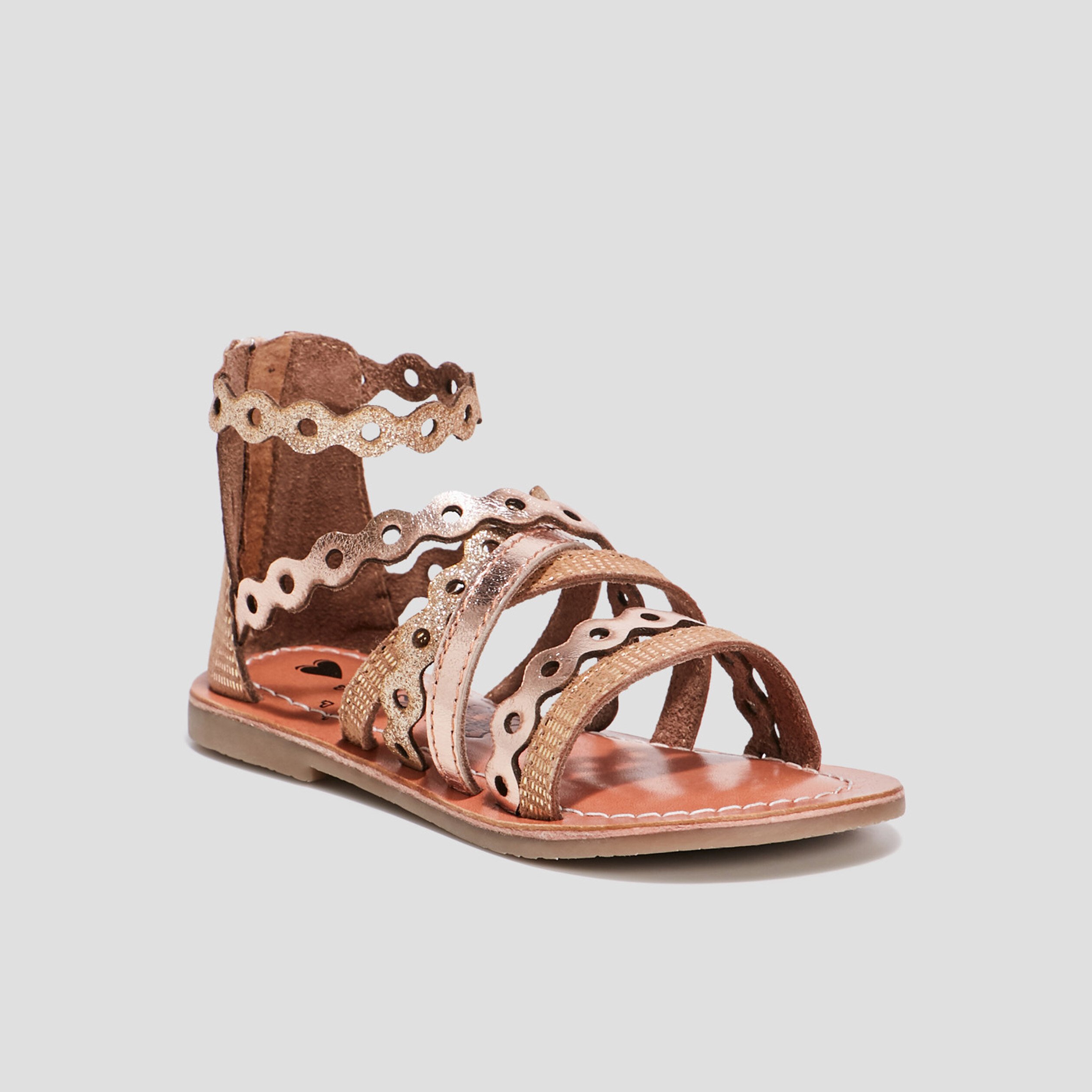 Sandales en cuir Liberto couleur bronze fille | La Halle