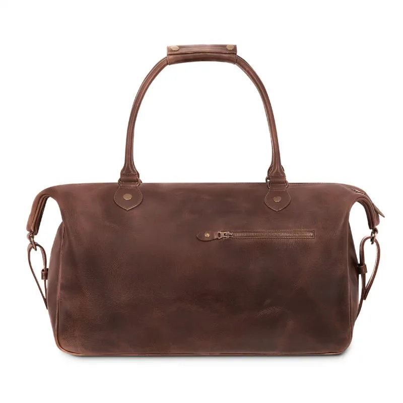 Buckle & Seam Leder Weekender Linwood - Braun \/ Blau