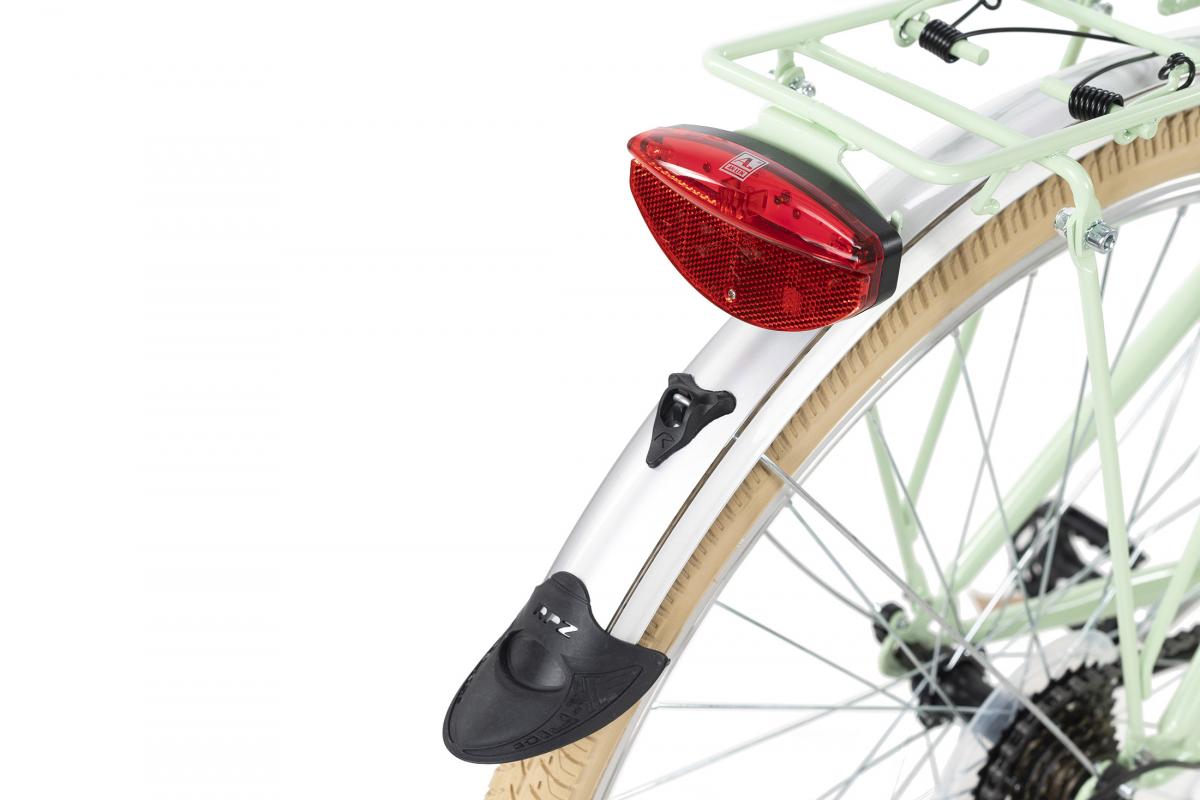KS Cycling KS Cycling Damenfahrrad Cityrad 28'' Casino mintgrün 6 Gänge RH 48 cm mit Korb