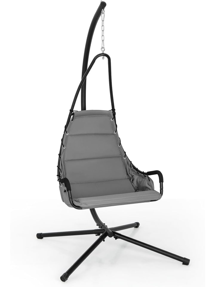 COSTWAY Hängesessel mit Gestell in Grau günstig kaufen onesize