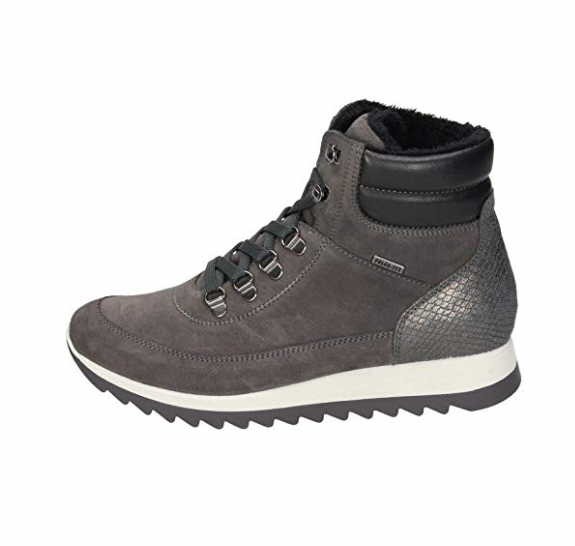 MANITU Schnür-Stiefeletten grau