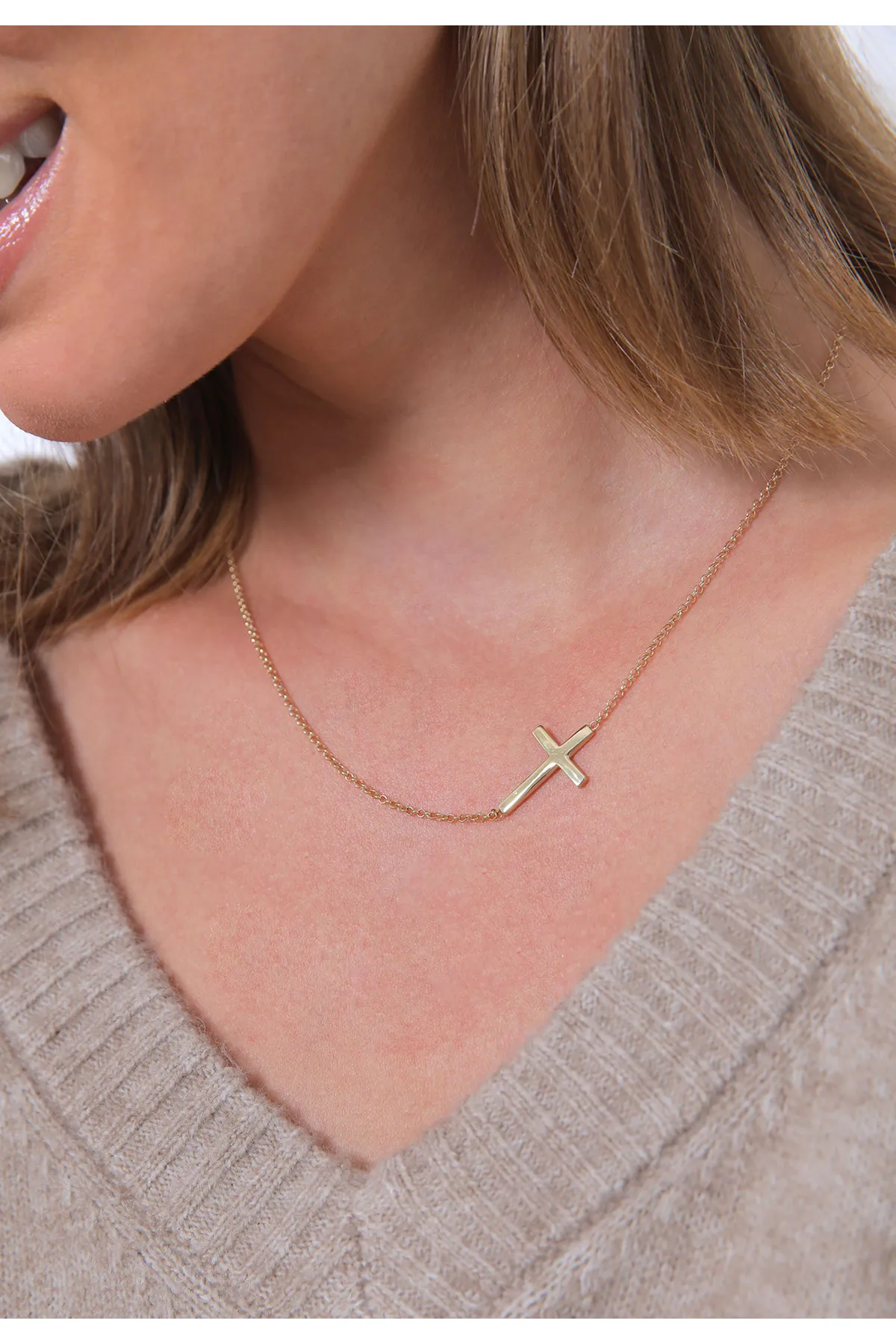 ELLI  Halskette Trend Kreuz Symbol Glaube Religion 925 Silber