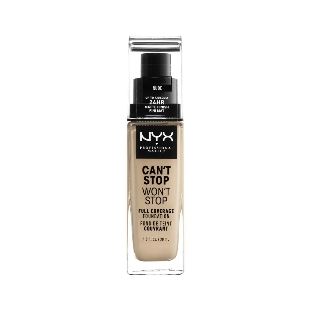 NYX Cant Stop Wont Stop Nude Face Foundation makiažo pagrindas