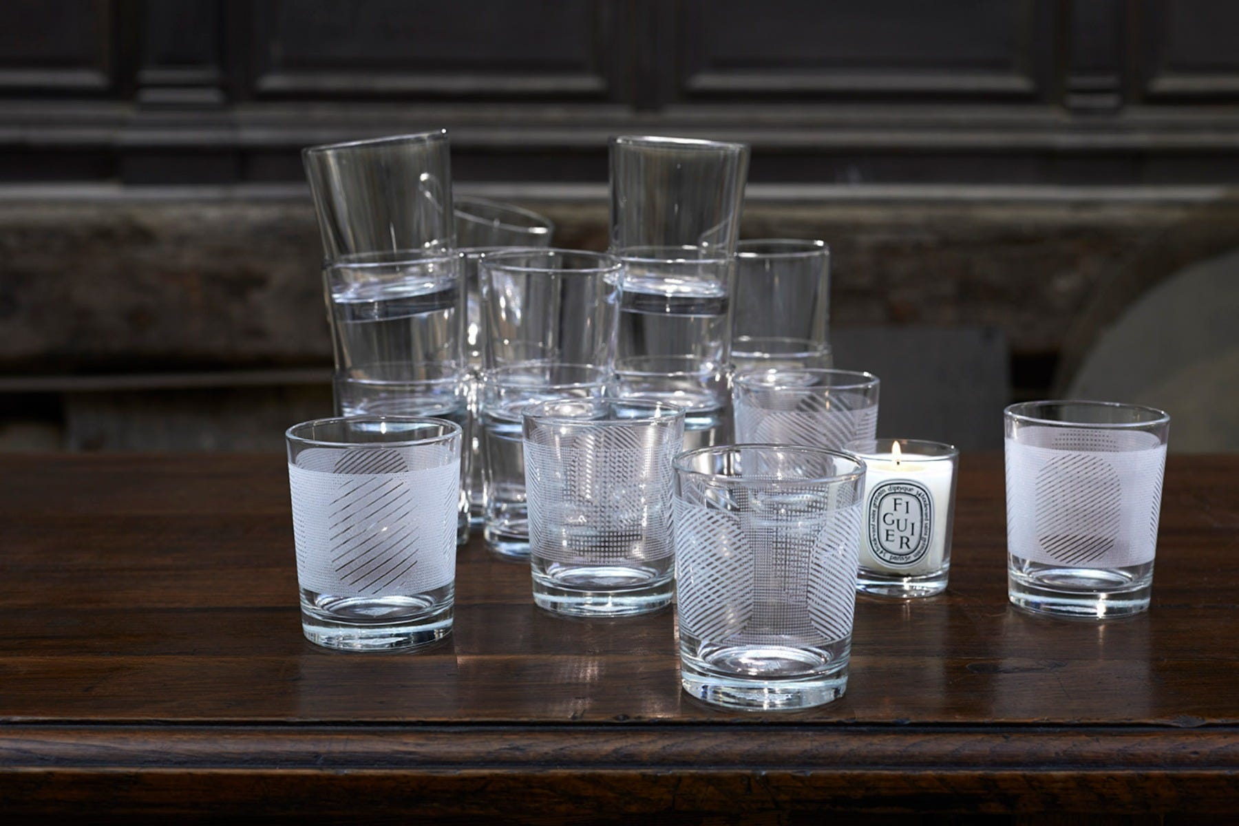 Gobelets set de 4 - Lignes et points