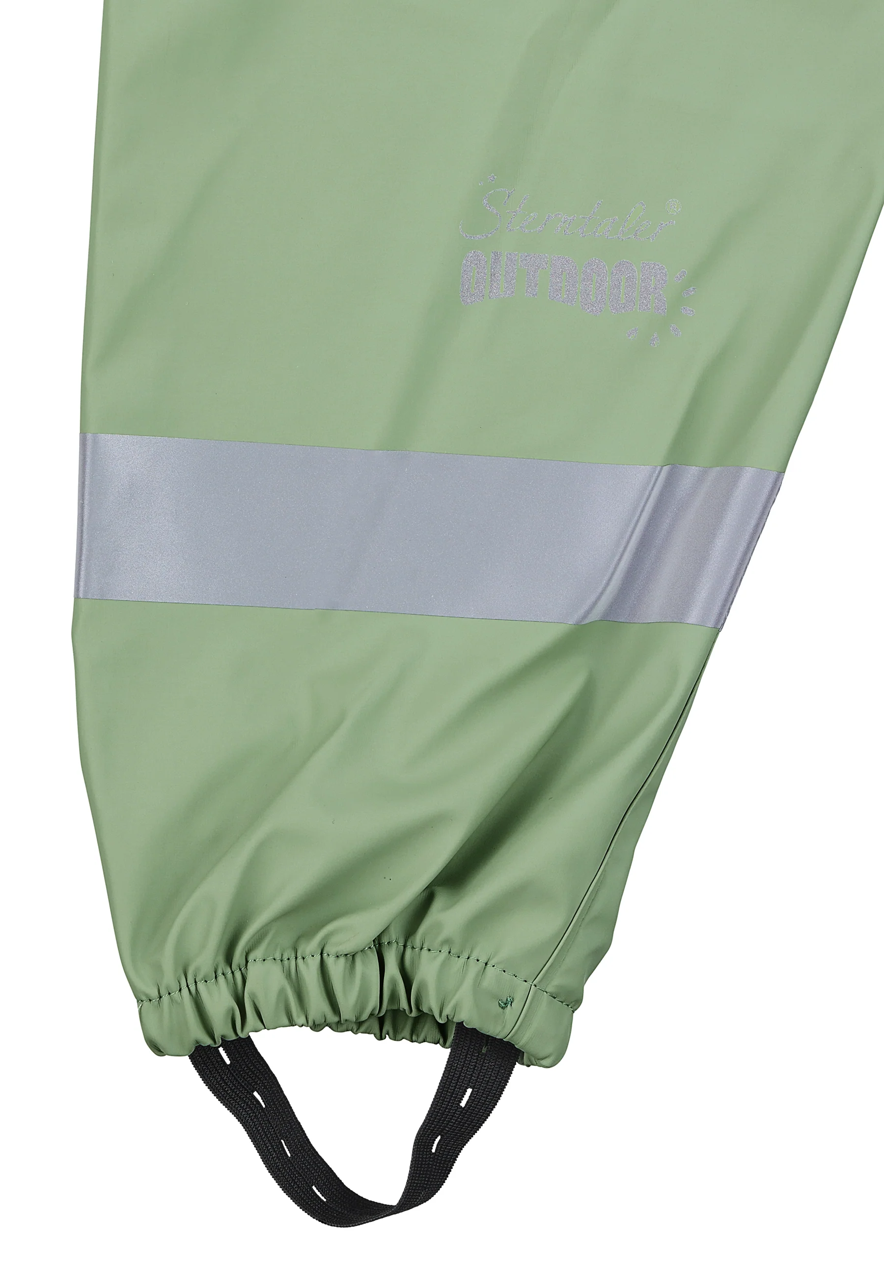 Regenträgerhose ungefüttert mit Reflektoren, uni