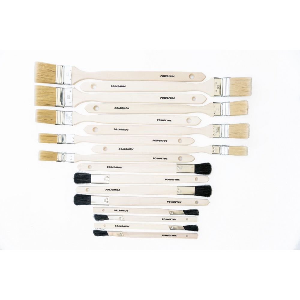 Powertec Color Pinsel-Set „Pro XXL“, Anstreichpinsel - 17 tlg.