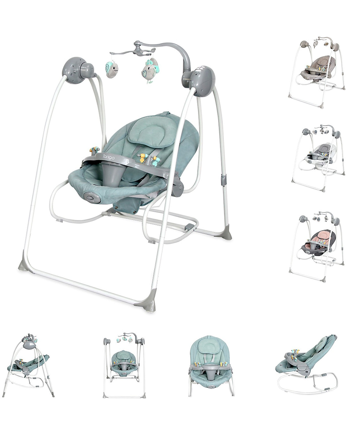 Babywippe Tango 2 in 1, Fernbedienung, MP3, Timer, Mobile Babywippen