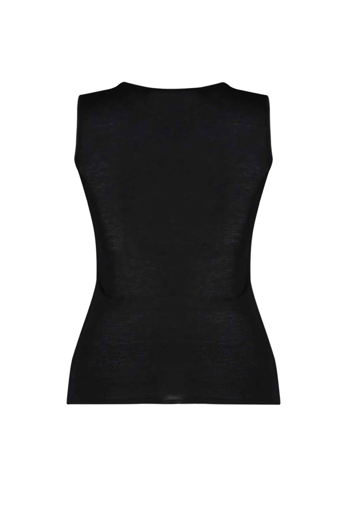 Trendyol Curve  Schwarze, figurbetonte dünne Strickbluse mit transparenten Details TBSSS23AF00046