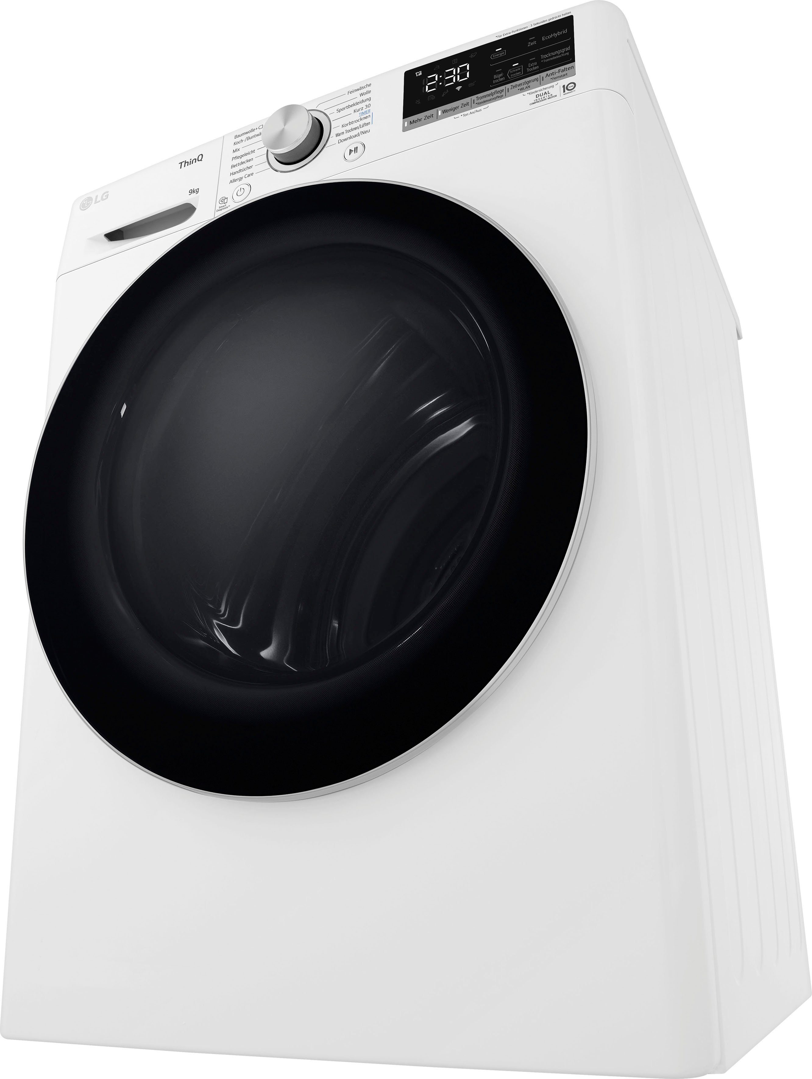 LG Wärmepumpentrockner V5RT9N, 9 kg, Super leiser und langlebiger Kompressor