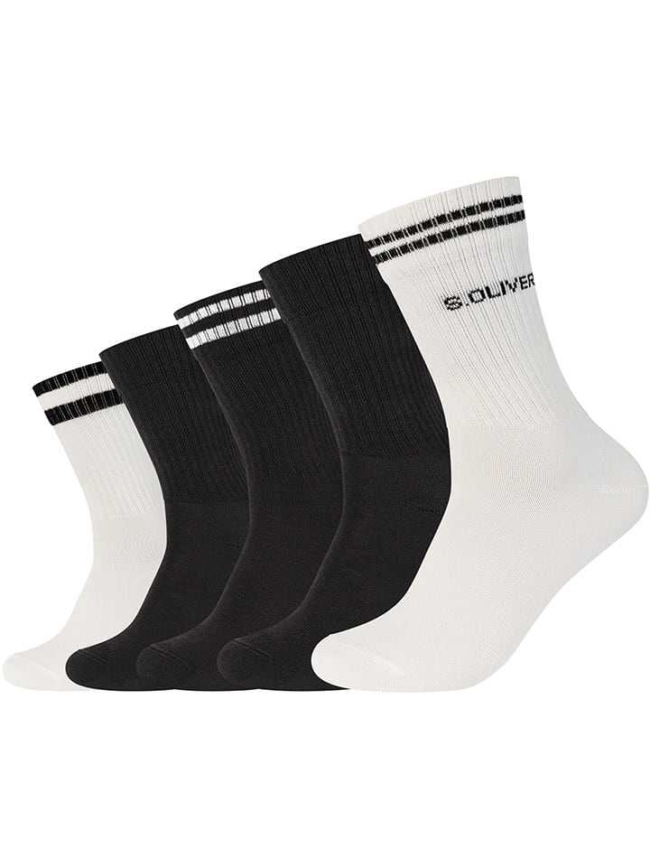 s.Oliver 10er-Set: Socken in Schwarz/ Weiß günstig kaufen