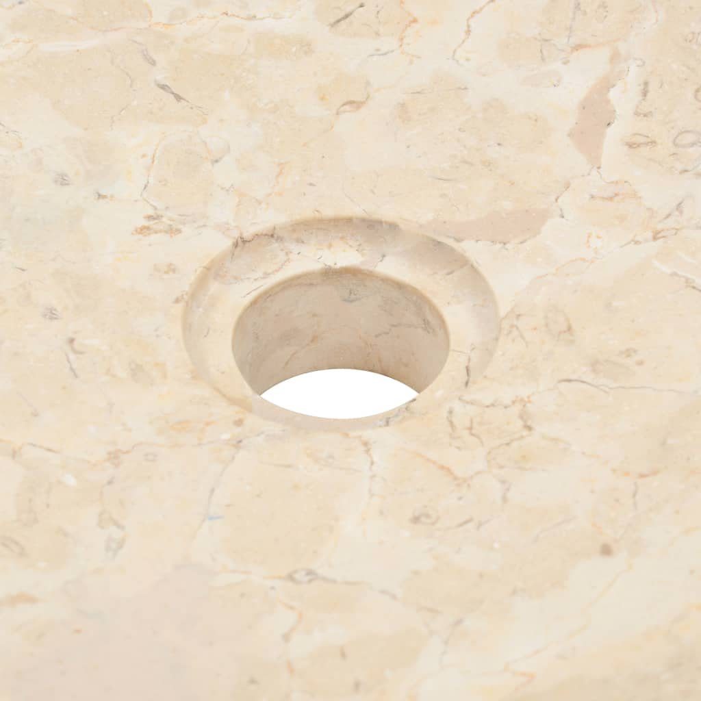 vidaXL Waschbecken Waschbecken 40x12 cm Marmor Creme