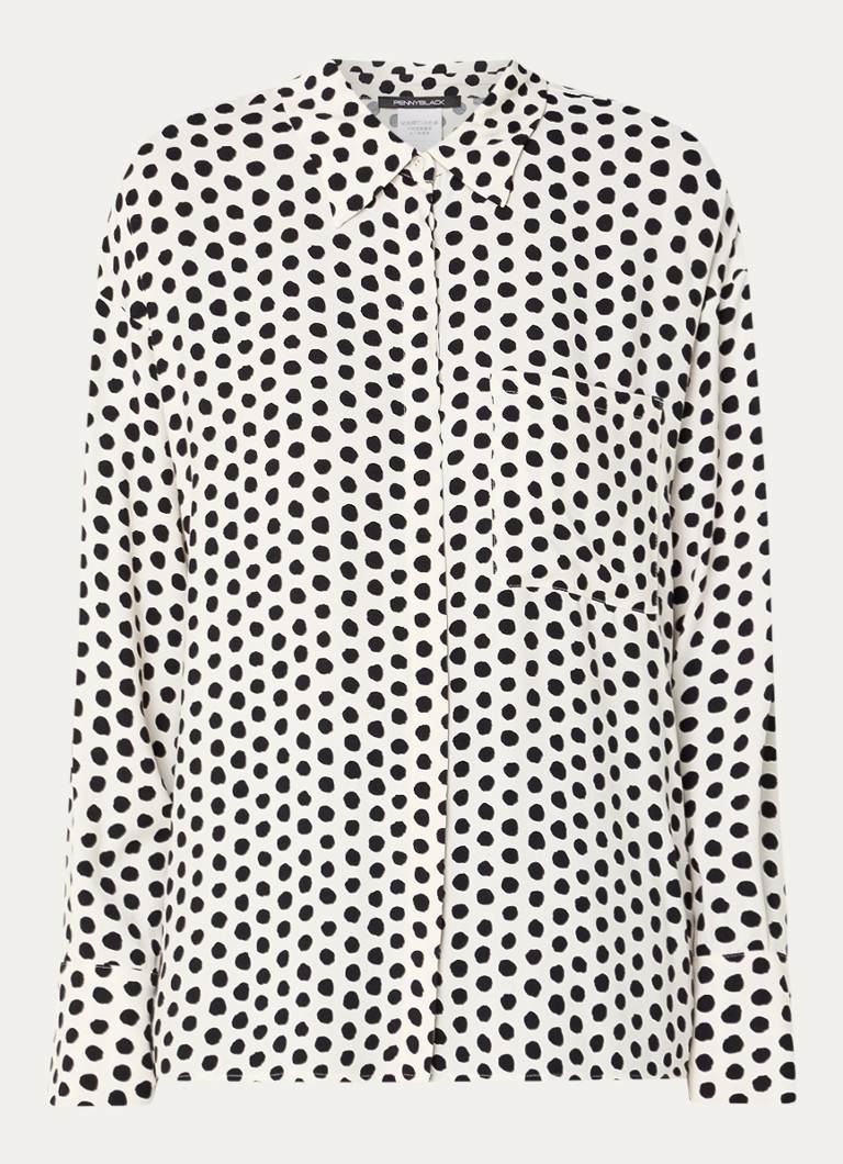 Pennyblack Classe-bluse med prikkete trykk