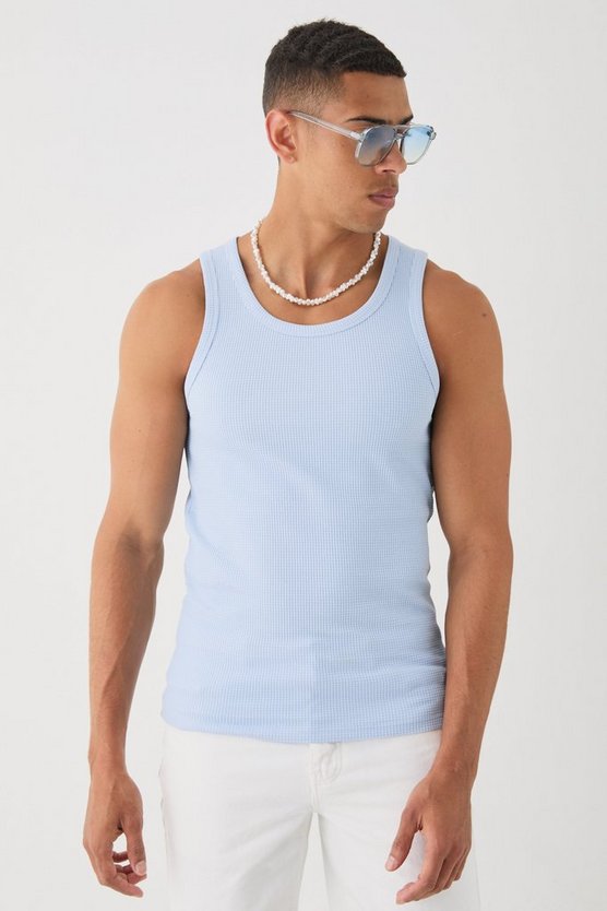 Tanktop in Waffeloptik