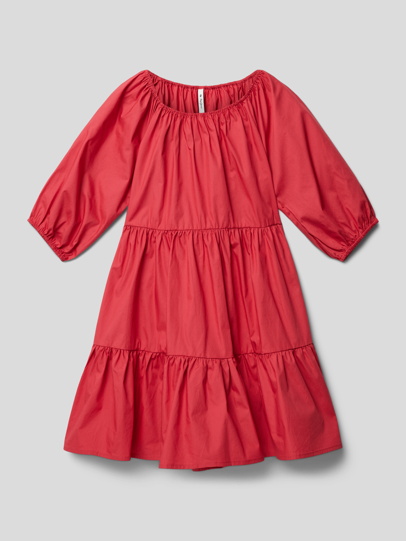 Kleid mit Raffungen Modell 'SORAYA' in rot