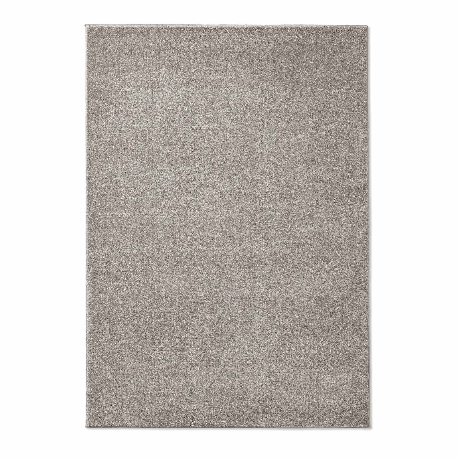 Teppich Kurzflor-Webteppich Gala, TaraCarpet, rechteckig, Höhe: 13 mm, uni grau Soft Touch Wohnzimmer Schlafzimmer Kinderzimmer 060x090 cm