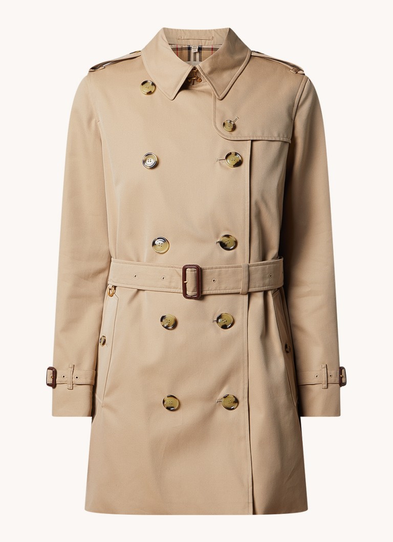 Trench doppiopetto Burberry Kensington con cintura