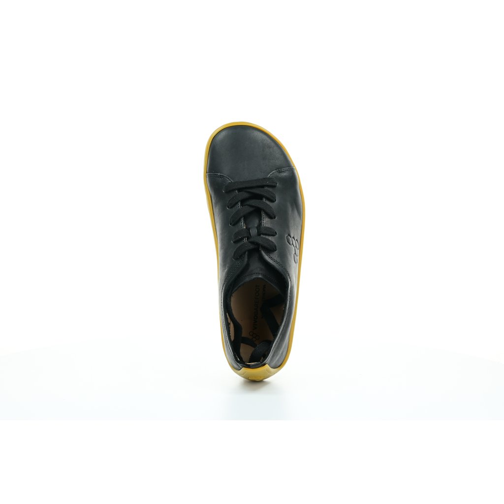 Vivobarefoot Addis Black Leather Barfußhalbschuhe