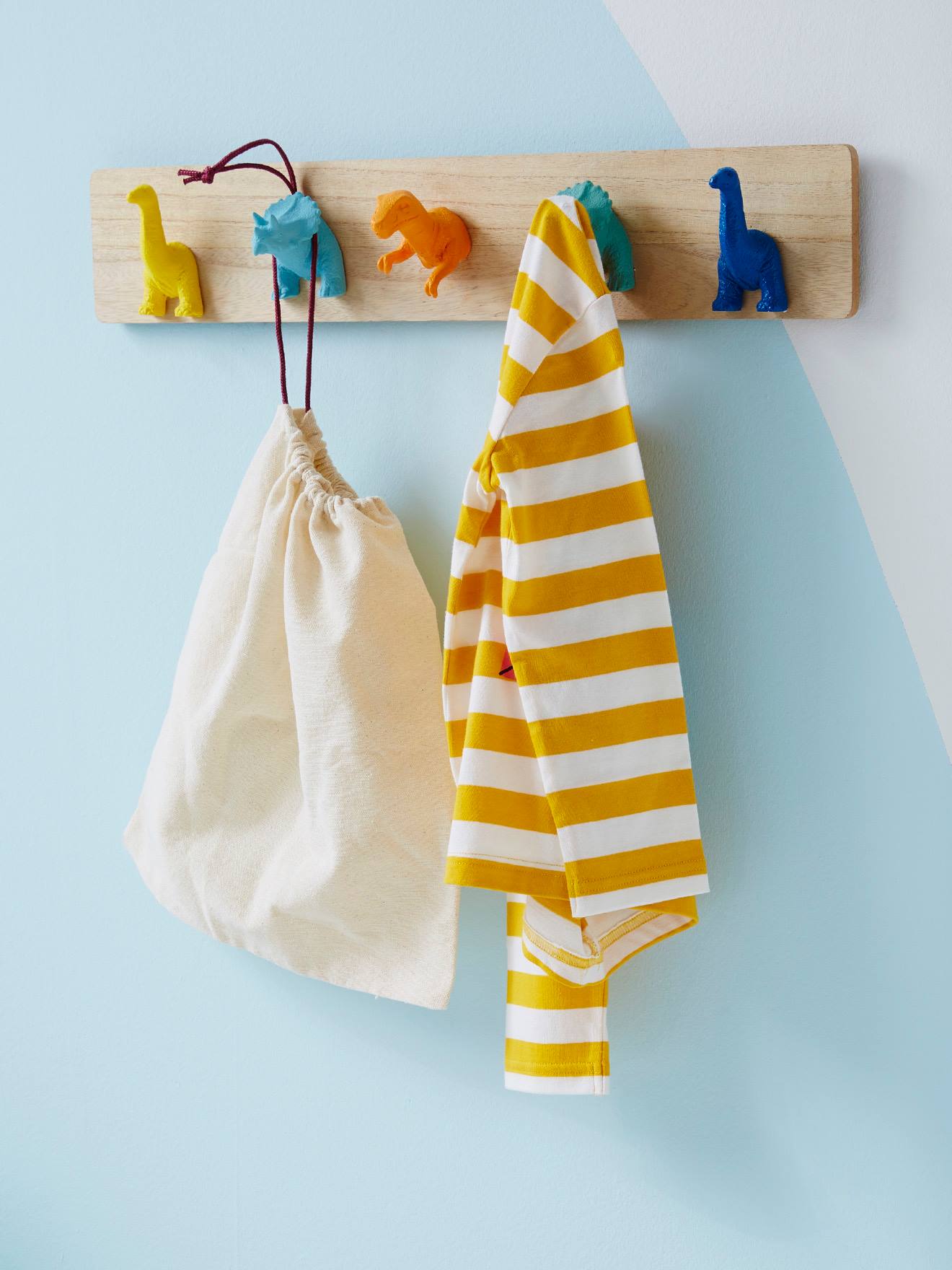 Porte-manteau avec patères Dinos multicolore