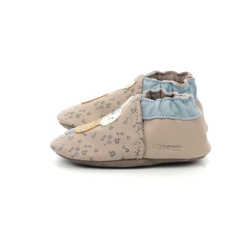 Chaussons cuir tannage vegetal Music Mood