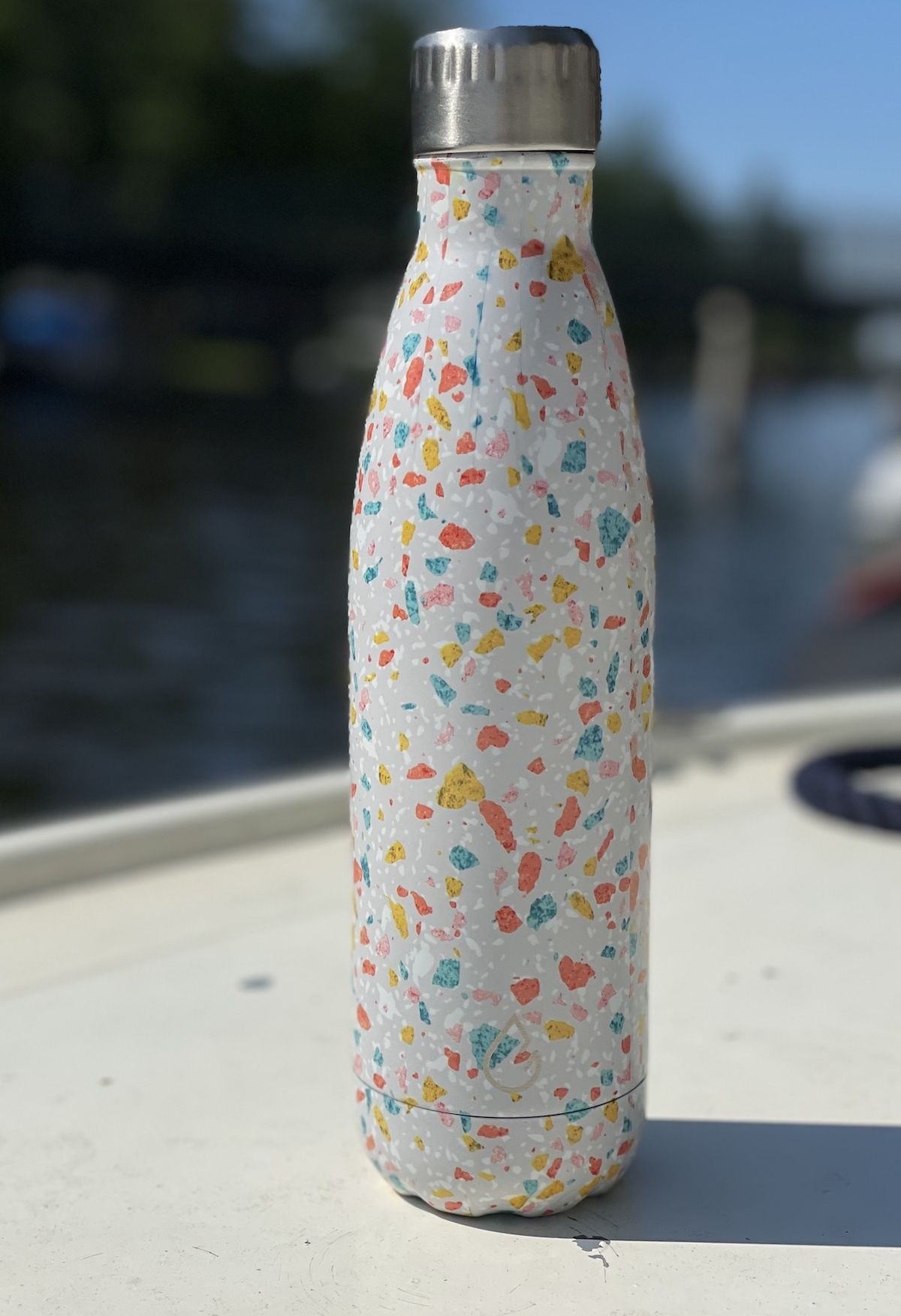 Wattamula Desihn Öko Edelstahl Terrazzo 500-ml-Wasserflasche