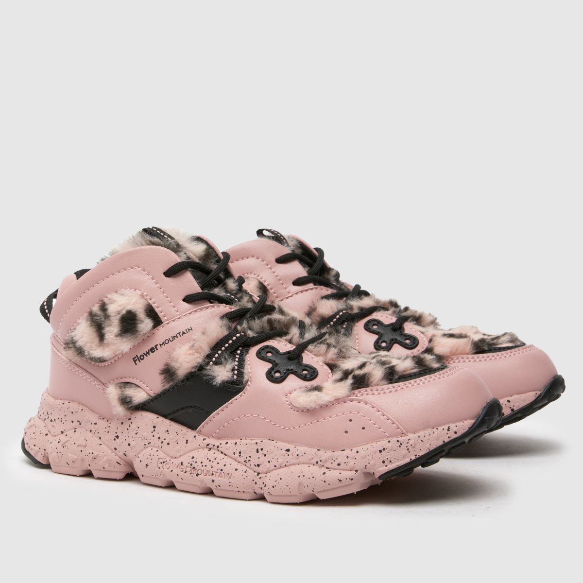FLOWER MOUNTAIN rosa multifärgade Yamano 3 höga juniorsneakers för flickor